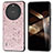 Soft Luxury Leather Snap On Case Cover B03H for Huawei Mate 60 Pro Pink