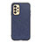 Soft Luxury Leather Snap On Case Cover B03H for Samsung Galaxy A13 4G Blue