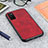 Soft Luxury Leather Snap On Case Cover B03H for Samsung Galaxy F02S SM-E025F Red