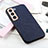 Soft Luxury Leather Snap On Case Cover B03H for Samsung Galaxy S21 FE 5G