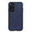 Soft Luxury Leather Snap On Case Cover B03H for Xiaomi Redmi Note 11 4G (2022) Blue