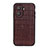 Soft Luxury Leather Snap On Case Cover B04H for Huawei Honor X40i 5G Brown