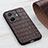 Soft Luxury Leather Snap On Case Cover B04H for Vivo T1 5G Brown