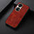 Soft Luxury Leather Snap On Case Cover B05H for Huawei P50e Brown