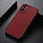 Soft Luxury Leather Snap On Case Cover B05H for Oppo A36 Red