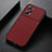 Soft Luxury Leather Snap On Case Cover B05H for Oppo K10 Pro 5G Red