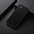 Soft Luxury Leather Snap On Case Cover B05H for Samsung Galaxy A03s Black