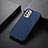 Soft Luxury Leather Snap On Case Cover B05H for Samsung Galaxy A13 4G Blue