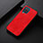 Soft Luxury Leather Snap On Case Cover B05H for Samsung Galaxy F12 Red