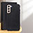 Soft Luxury Leather Snap On Case Cover B05H for Samsung Galaxy S24 Plus 5G Black