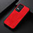 Soft Luxury Leather Snap On Case Cover B05H for Xiaomi Redmi K50 5G Red