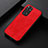 Soft Luxury Leather Snap On Case Cover B05H for Xiaomi Redmi Note 11 4G (2022) Red