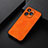 Soft Luxury Leather Snap On Case Cover B06H for Huawei Honor 60 SE 5G Orange