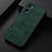 Soft Luxury Leather Snap On Case Cover B06H for Oppo A36 Green