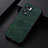 Soft Luxury Leather Snap On Case Cover B06H for Oppo A77 5G Green