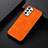 Soft Luxury Leather Snap On Case Cover B06H for Samsung Galaxy A23 4G Orange