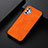 Soft Luxury Leather Snap On Case Cover B06H for Samsung Galaxy A32 4G Orange