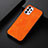 Soft Luxury Leather Snap On Case Cover B06H for Samsung Galaxy A33 5G Orange