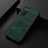 Soft Luxury Leather Snap On Case Cover B06H for Samsung Galaxy F02S SM-E025F Green