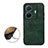 Soft Luxury Leather Snap On Case Cover B06H for Vivo T1 5G Green