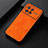 Soft Luxury Leather Snap On Case Cover B06H for Vivo X Note Orange