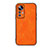 Soft Luxury Leather Snap On Case Cover B06H for Xiaomi Mi 12S 5G Orange