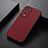 Soft Luxury Leather Snap On Case Cover B07H for Huawei Honor 80 5G Red