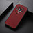 Soft Luxury Leather Snap On Case Cover B07H for Huawei Honor Magic4 5G Red