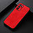 Soft Luxury Leather Snap On Case Cover B07H for Oppo A16s Red