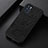 Soft Luxury Leather Snap On Case Cover B07H for Oppo Reno6 5G Black