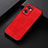 Soft Luxury Leather Snap On Case Cover B07H for Oppo Reno7 SE 5G Red