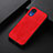 Soft Luxury Leather Snap On Case Cover B07H for Samsung Galaxy A03 Core Red