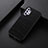 Soft Luxury Leather Snap On Case Cover B07H for Samsung Galaxy A32 4G Black