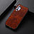 Soft Luxury Leather Snap On Case Cover B07H for Samsung Galaxy A32 5G Red