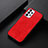 Soft Luxury Leather Snap On Case Cover B07H for Samsung Galaxy A33 5G Red