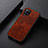 Soft Luxury Leather Snap On Case Cover B07H for Samsung Galaxy A42 5G Red