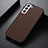 Soft Luxury Leather Snap On Case Cover B07H for Samsung Galaxy S21 FE 5G