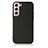 Soft Luxury Leather Snap On Case Cover B07H for Samsung Galaxy S21 FE 5G Black