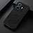 Soft Luxury Leather Snap On Case Cover B07H for Vivo T1 5G Black