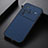 Soft Luxury Leather Snap On Case Cover B07H for Vivo X80 Pro 5G Blue