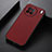 Soft Luxury Leather Snap On Case Cover B07H for Vivo X90 5G Red
