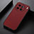 Soft Luxury Leather Snap On Case Cover B07H for Vivo X90 Pro+ Plus 5G Red