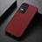 Soft Luxury Leather Snap On Case Cover B07H for Xiaomi Poco F4 5G Red