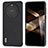 Soft Luxury Leather Snap On Case Cover B08H for Huawei Mate 60 Black