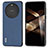 Soft Luxury Leather Snap On Case Cover B08H for Huawei Mate 60 Blue