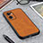 Soft Luxury Leather Snap On Case Cover B08H for OnePlus Nord CE 2 5G Brown