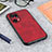 Soft Luxury Leather Snap On Case Cover B08H for Oppo Find X5 Pro 5G Red