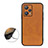 Soft Luxury Leather Snap On Case Cover B08H for Realme Q5 5G