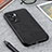 Soft Luxury Leather Snap On Case Cover B08H for Realme Q5i 5G Black