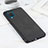 Soft Luxury Leather Snap On Case Cover B08H for Samsung Galaxy A12 Black